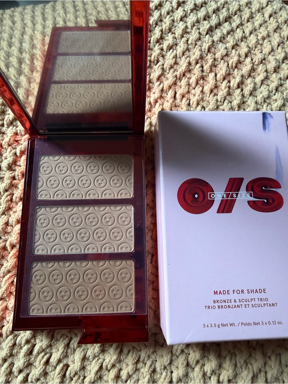 ONE/SIZE Bronze & Sculpt Trio Palette — Light Beige Shades